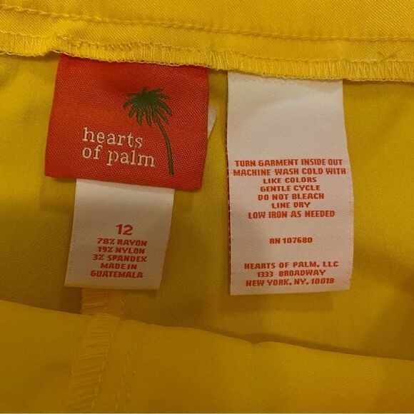 HEARTS OF PALM TROPIC OF INTEREST CAPRIS DAFODIL YELLOW 12 NWT - Picture 8 of 14